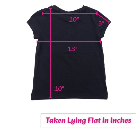 Puma Girls T-shirt Black Pink Crewneck Short Sleeve Sport-Casual Size XS Kids - Picture 6 of 7